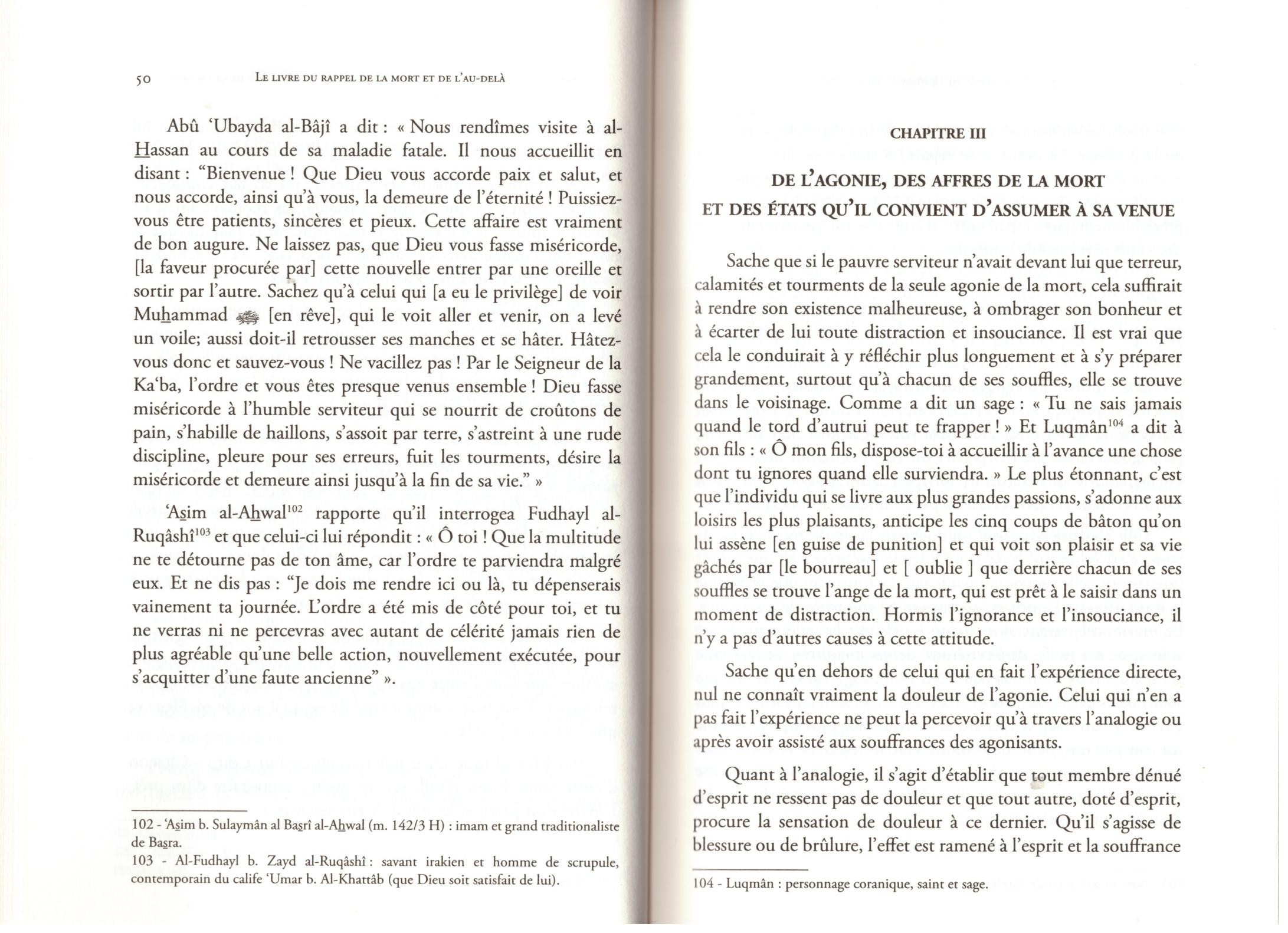 Rappel de la mort et de l'au-delà - Al Ghazali - Edition Al Bouraq