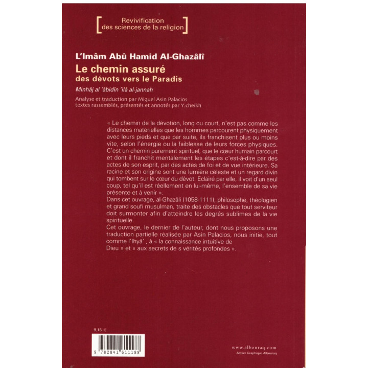 Le chemin assuré des dévots vers le Paradis - Al Ghazali - Edition Al Bouraq