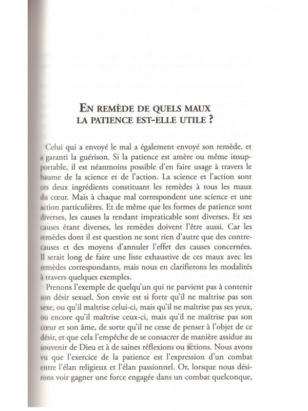 De la patience et de la gratitude - Al Ghazali - Edition Al Bouraq
