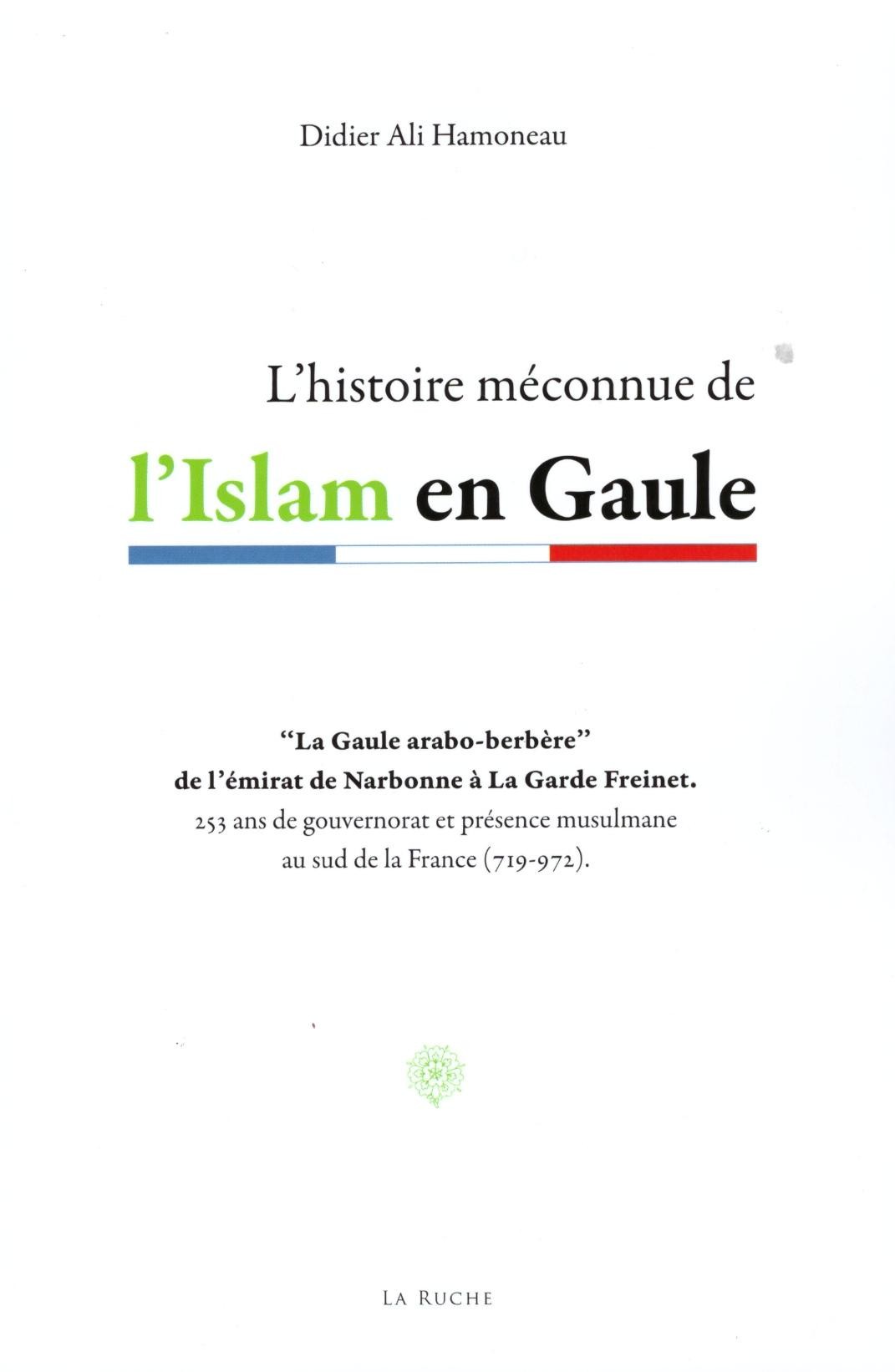 L'histoire méconnue de l'Islam en Gaule - Didier Ali Hamoneau - Edition La Ruche
