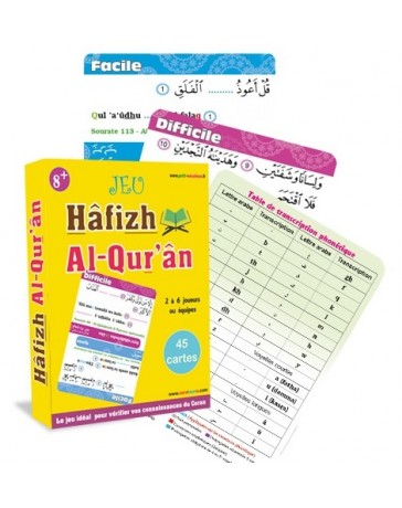 Hafizh al- qur'an - Jeu de Cartes  - Edition Orientica
