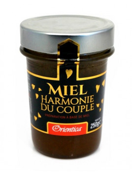 Miel "Harmonie du Couple" (250g) avec ingrédients Bio : Graine de Nigelle , Maca, Guarana et Ginseng