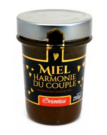 Miel "Harmonie du Couple" (250g) avec ingrédients Bio : Graine de Nigelle , Maca, Guarana et Ginseng