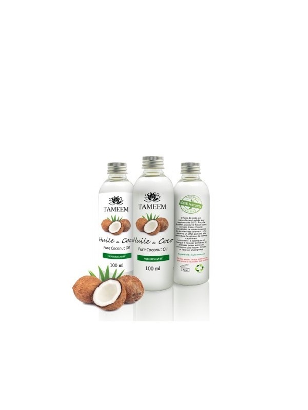 Huile de coco 100% pure et naturelle  - 100ml - Tameem