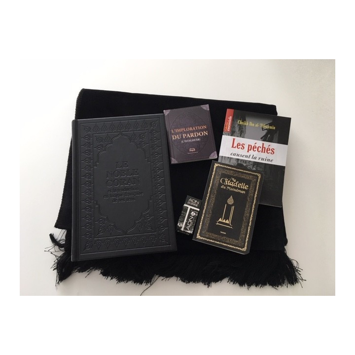 Coffret Cadeau Tapis / Coran noir