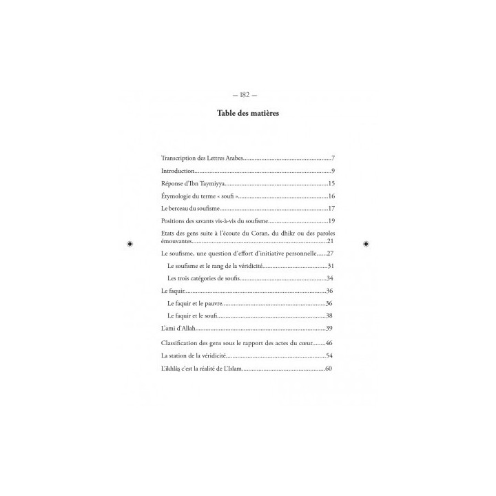 Les Voies du Cheminement Spirituel - Ibn Taymiyyah - Al Bayyinah
