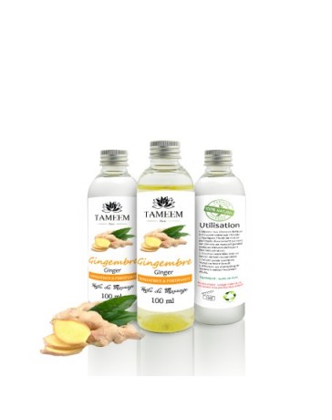 Huile de Gingembre 100% pure et naturelle  - 100ml - Tameem