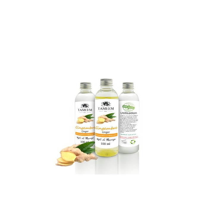 Huile de Gingembre 100% pure et naturelle  - 100ml - Tameem