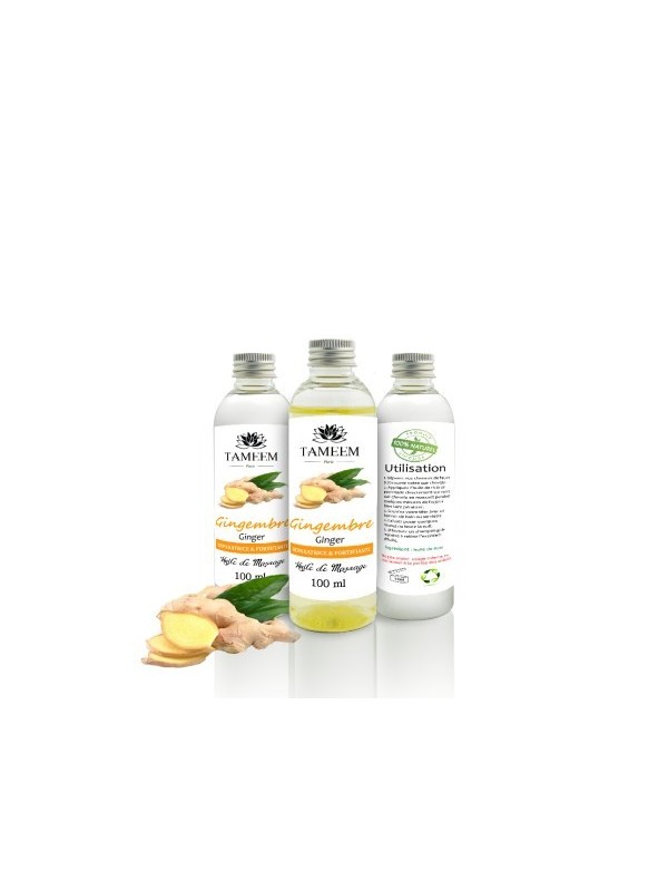 Huile de Gingembre 100% pure et naturelle  - 100ml - Tameem