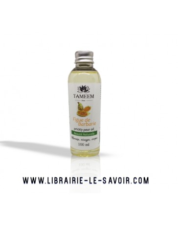 Huile de figue de barbarie 100% pure et naturelle  - 100ml - Tameem