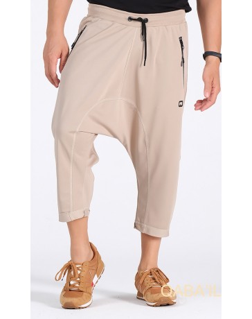 Sarouel Pantacourt Léger - Beige - Qabail