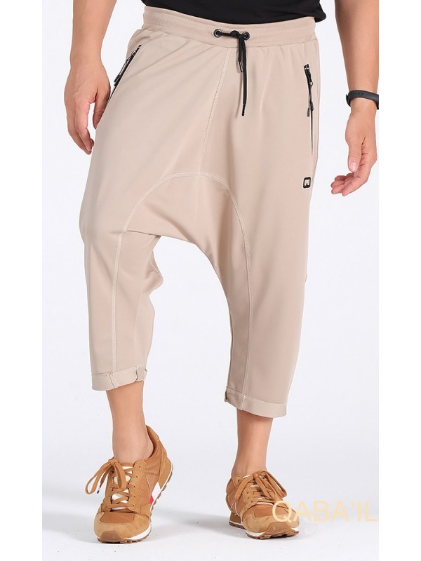 Sarouel Pantacourt Léger - Beige - Qabail