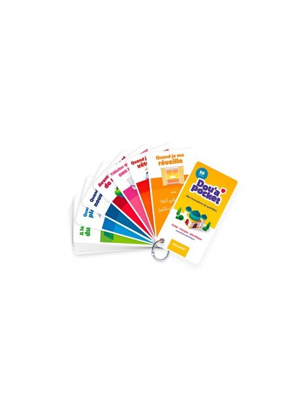 DOU’A POCKET - 50 jolies cartes d’invocations (Arabe, Français & Phonétique) - Educatfal