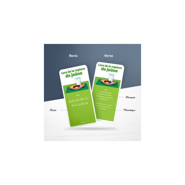 DOU’A POCKET - 50 jolies cartes d’invocations (Arabe, Français & Phonétique) - Educatfal