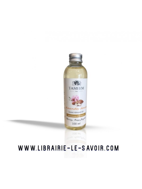 Huile d'amande douce 100% pure et naturelle  - 100ml - Tameem