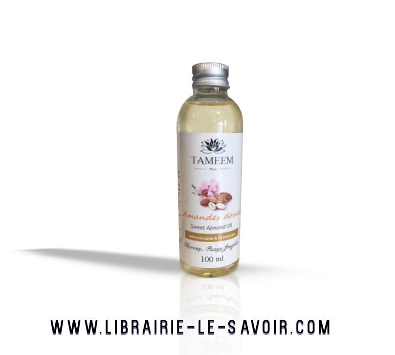 Huile d'amande douce 100% pure et naturelle  - 100ml - Tameem