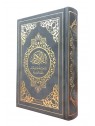 Le Noble Coran et la traduction en langue française de ses sens  - Edition de luxe couverture en daim - Gris dorée