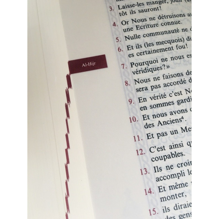 Le Noble Coran et la traduction en langue française de ses sens  - Edition de luxe couverture en daim - Gris dorée